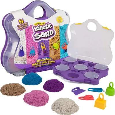 Produktbild von Spin Master Kinetic Sand - Farbspiel Koffer, Spielsand