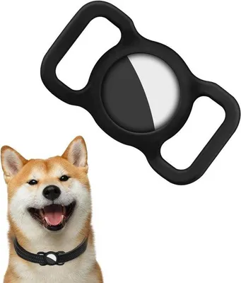 Produktbild von Schutzhülle für GPS-Tracker – Silikon-Halsband für Hunde mit Anti-Verlust-Funktion – Schwarz
