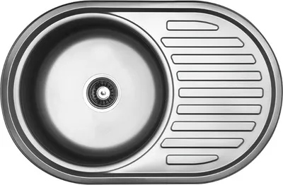 Produktbild von Edelstahl 1 Becken Küchenspüle Einbauspüle Küchen Spüle Spülbecken 77x50x15,5cm mit Abtropffläche