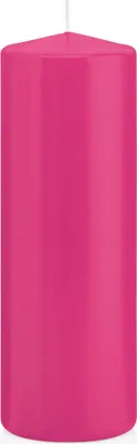 Produktbild von Kerzen Pink, Stumpenkerzen Pink 20 x 6,8 cm (H x Ø), 12 Stück, Wiedemann Kerzen, Markenkerzen  Germany in RAL Qualität