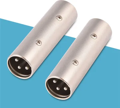 Produktbild von xlr stecker zu stecker,xlr stecker zu stecker adapter,xlr kuppler stecker,mikrofon audio adapter,xlr 3pin stecker,xlr stecker für mikrofon,