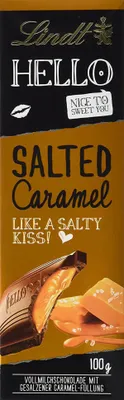 Zdjęcie produktu dla Mleko pełne Lindt i Sprüngli Hello Salted Caramel 100g 6-pak
