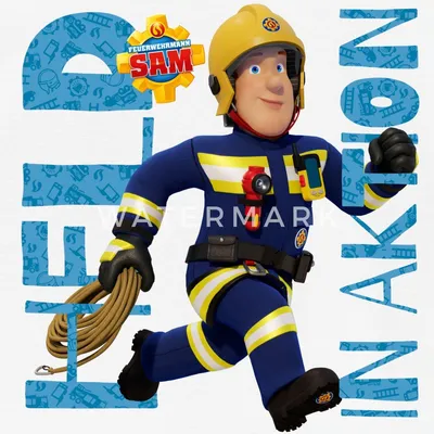Produktbild von Spreadshirt Feuerwehrmann Sam™ Held In Aktion Cooles Design Kinder T-Shirt, 98/104 (3-4 Jahre), Weiß