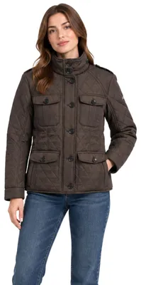 Produktbild von Übergangsjacke Guess Marciano Damen Braun Gesteppt Field Jacket Luxus Stil XL