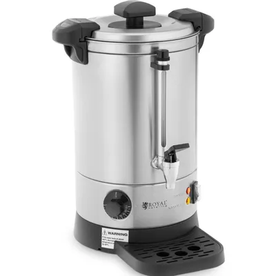Obrázek produktu pro Expondo Royal Catering Rychlovarná konvice – 6,1 l – 1500 W – odkapávací miska – stříbrná