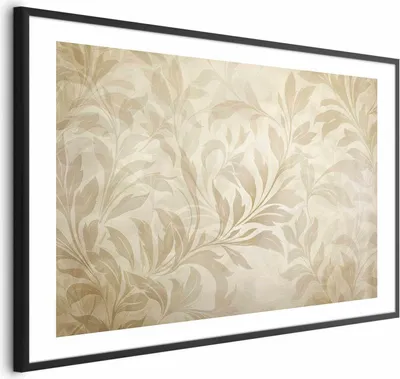 Produktbild von Posterpapier Poster - Sand-colored Leaves and Vines 60x40 cm Blätter f-H-10020-ao-a