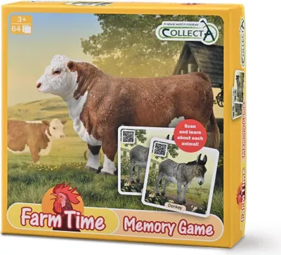 Produktbild von Collecta Memory-Spiel Bauernhofleben Gedächtnisspiel Kinder