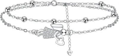 Produktbild von J.MUEN Damen Armband Silber 925 Schutzengel Schmuck Geschenk für Mama Ehefrau Freundin
