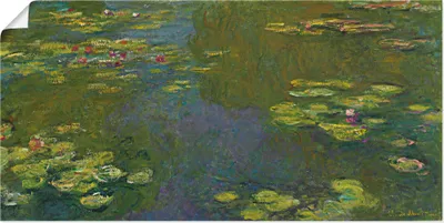 Produktbild von ARTland Poster Der Seerosenteich Le bassin aux nympheas Größe: 40x20 cm