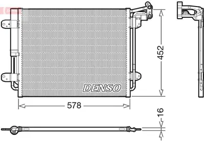 Obrázok produktu pre Kondenzátor, klimatizácia DENSO DCN32067