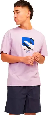 Produktbild von Jack & Jones Marbella Front Kurzarm-t-shirt Lila L Herren Lila L