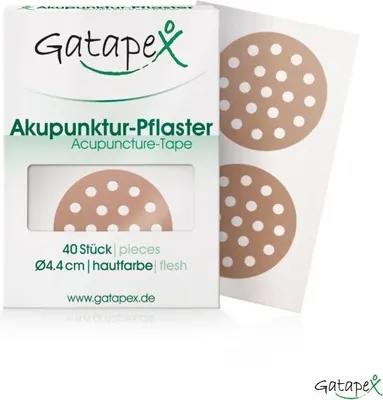 Produktbild von Gatapex große Akupunkturpflaster rund (beige, 40 Pflaster, Durchmesser 44 mm)
