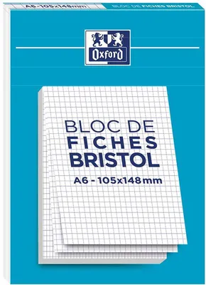 Produktbild von Oxford Karteikarten DIN A6 kariert weiß