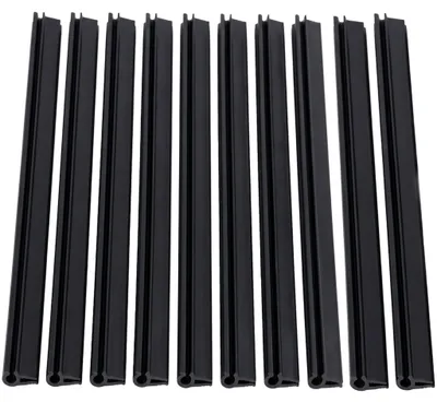 Produktbild von Befestigungsklammern Für Zaunband 19 Cm, Anthrazitfarbene Halterungen, 10 Stück