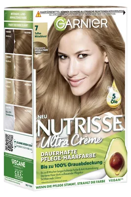 Obrázok produktu pre Garnier Nutrisse Farba na vlasy, Odtieň 70 Toffee Svetlohnedá