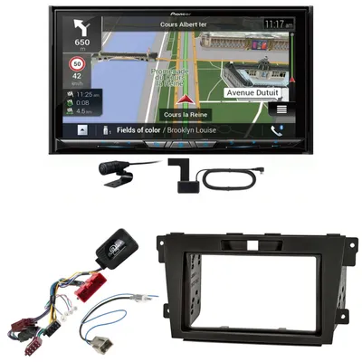 Produktbild von Pioneer AVIC-Z930DAB USB Navigation Bluetooth MP3 CD Einbauset für Mazda CX-7