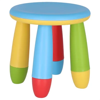 Kinderhocker aus Kunststoff, 20x15x26 cm, Blau