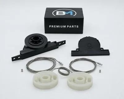 Produktbild von Elektrische Schiebetür Führungsschiene Reparatursatz + Gehäuse rechts VW T5 T6