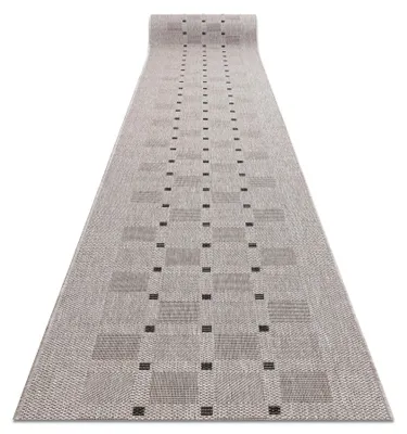 Image de TAPIS DE COULOIR SIZAL FLOORLUX modèle 20079 argentin / noir 200 cm beige 200x160 cm