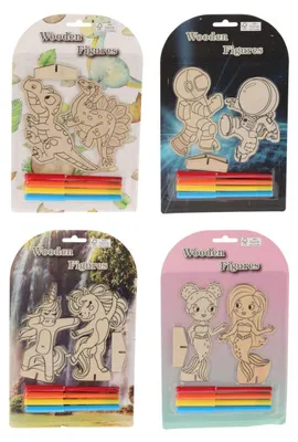 Produktbild von Malset mit Holzfiguren zum Thema