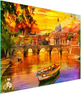 Productafbeelding van Glazen snijplank, 52x30 cm, bootmodel