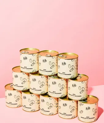 Produktbild von KoRo I  Borlotti Bohnen in der Dose 12 x 250 g