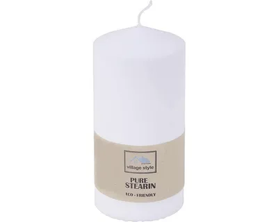 Obrázek produktu pro Svíčka válec ECO TOP Ø 6,7 x 14 cm bílá