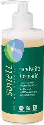 Produktbild von Sonett Handseife Rosmarin, Hände & Körper, Flüssigseife, Pumpenflasche, Rosmarin, 300 ml, 1 Stück(e)