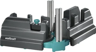 Image de Wolfcraft : guide d'onglet et de coupe - 2 en 1, pour découpes d'angle de plinthes