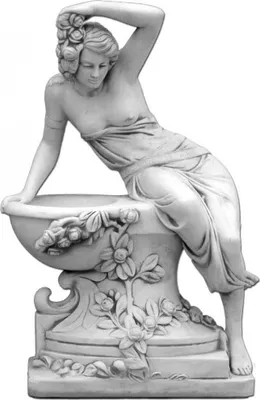 Produktbild von Schöne Große Figur Mirella aus Steinguss perfekt für den Garten die Terrasse oder die Einfahrt ist Frostfest Witterungsbeständig und Neu 141cm H, ST-350
