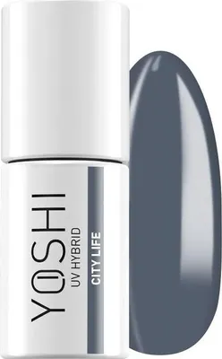 Produktbild von Yoshi | Hybrid-Nagellack - 424 City Life - Hybrid-Gellack - Hybridlack - UV LED - 6ml - Profi Qualität - Dunkelgrau