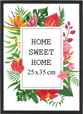 Obrázok produktu pre MG Design rám B4 25 x 35 cm - farba čierna, z dreva, s akrylovým sklom - na vertikálne alebo horizontálne zavesenie, bez pozadia, na fotografie