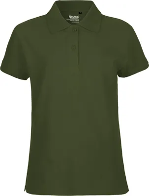 Immagine prodotto di Neutro O22980 | Polo classica da donna / 100% cotone equosolidale - Colore: Militare - Taglia: XL