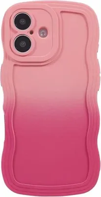 Image de Étui pour Apple iPhone 16 Plus - Coque arrière en silicone Phonesta Wavy Gradient - Rose