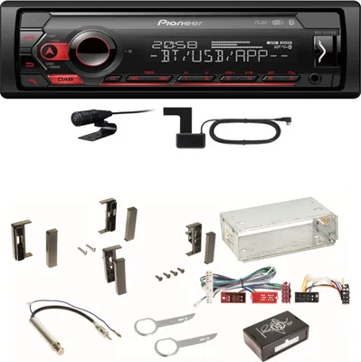 Produktbild von Pioneer MVH-S420DAB Bluetooth USB DAB+ Autoradio MP3 Einbauset für Audi A3 8L