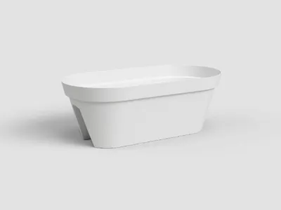Obrázek produktu pro Artevasi Capri Balcony Plant Box, Bílá, 26,8 l, 300 mm, 600 mm, 300 mm, 6 kusů