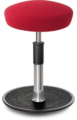 Produktbild von Sitz- Stehhocker Free Regular Hutsitz Gestrick Rot chrom /schwarz.