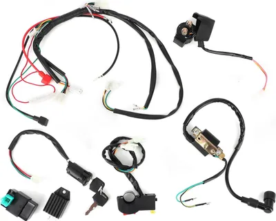 Zdjęcie produktu dla Wiązka przewodów silnika z rozruchem elektrycznym odpowiednia dla quadów 50cc 110cc 125cc Pit Dirt Bike ATV