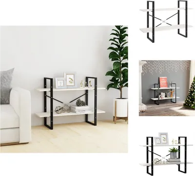 Zdjęcie produktu dla vidaXL Regał na książki 2 przegrody biały 100x30x70 cm lite drewno sosnowe - Regały i biblioteczki