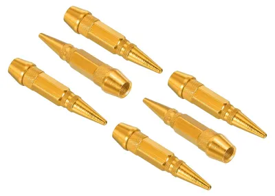 Immagine prodotto di 6 tappi universali per valvole pneumatiche, diametro 60 mm, color oro