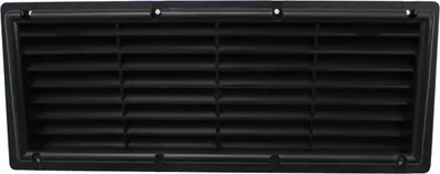 Image de Grille d'aération réfrigérateur caravane camping-car plastique 374 x148 mm noir