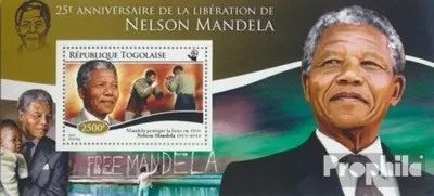 Produktbild von Briefmarken Togo 2015 Mi Block 1138 (kompl. Ausgabe) postfrisch Nelson Mandela