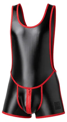 Productafbeelding van LEADER - Heren Partywear - FETISH Brut Singlet Red - 1x Maat XL