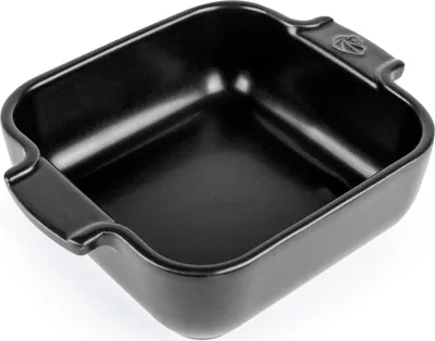 Produktbild von PEUGEOT Keramik Auflaufform APOLLIA 18cm Quadratisch Satin-Schwarz Backofen