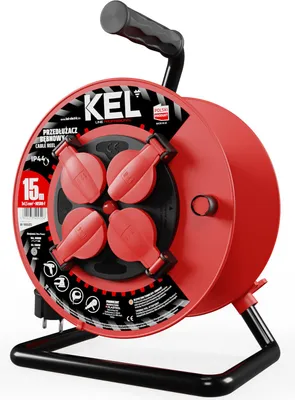 Produktbild von Kabeltrommel 15 m 4× 230 V Schuko 3×1,5 H05RR-F Professional Line