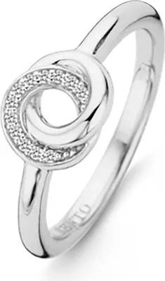 Produktbild von 12142ZI-54 Ring mit Zirkonia silber 12142ZI Ti Sento Milano
