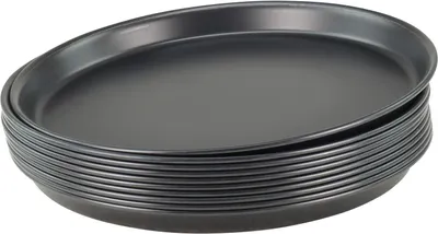Produktbild von 10 Stück Pizzablech rund aus Blaublech Ø 30 cm schwere Profiqualität