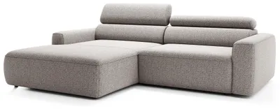 Produktbild von Selsey Fando - Ecksofa mit Schlaffunktion, L-Form, 4-Sitzer, Flechtstoff Greige, 252 cm - links