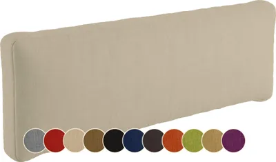 Produktbild von sunnypillow Palettenkissen Outdoor, wasserdicht, UV-lichtecht - Rückenkissen 120x40x20cm - Palettenauflage für Palettensofa für Haus und Garten - Palettenpolster für Palettenmöbel - Kissen Cremefarben
