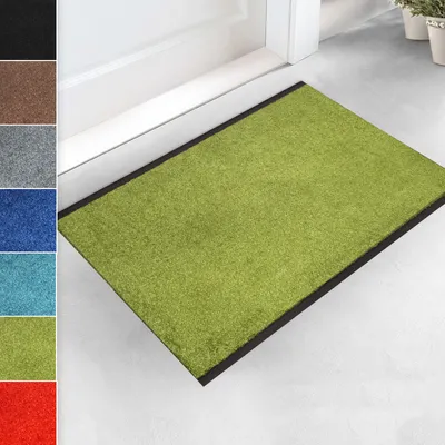 Produktbild von Schmutzfangmatte Monochrom limone Zuschnitt 120x300 cm